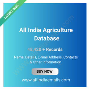 All India Agriculture Database
